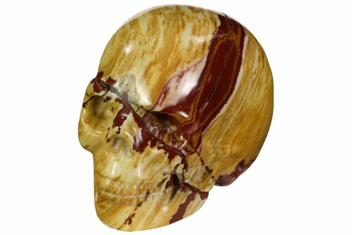 Polished Mookaite Jasper Skull #112191